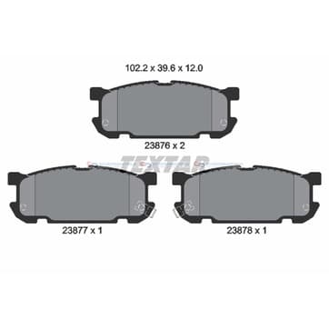 Bromsbeläggssats från Autofrance