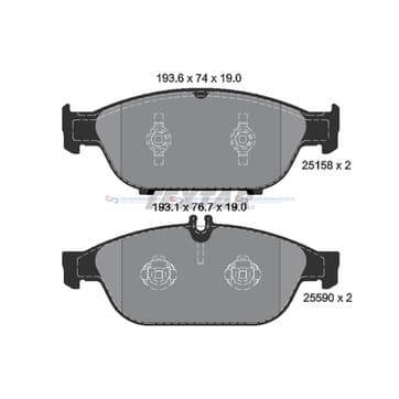 Bromsbeläggssats från Autofrance