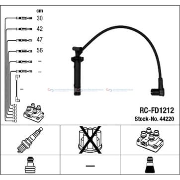 Tändkabelsats 4 från Autofrance