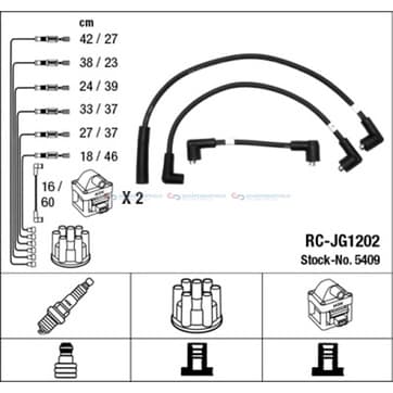 Tändkabelsats 14 från Autofrance