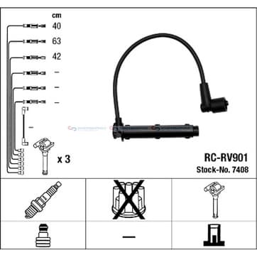 Tändkabelsats 3 från Autofrance