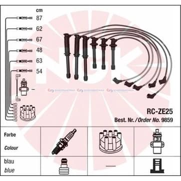 Tändkabelsats 6 från Autofrance
