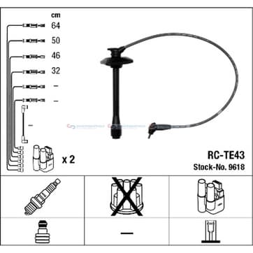 Tändkabelsats 4 från Autofrance
