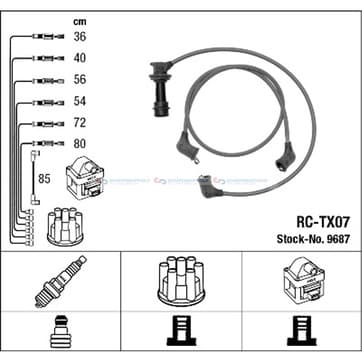 Tändkabelsats 7 från Autofrance