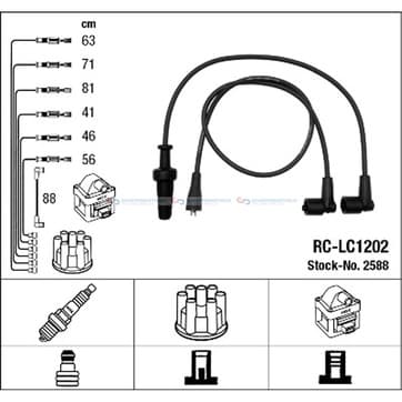 Tändkabelsats 7 från Autofrance