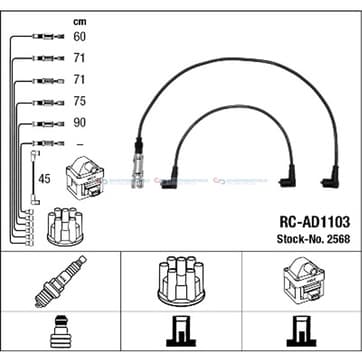 Tändkabelsats 6 från Autofrance