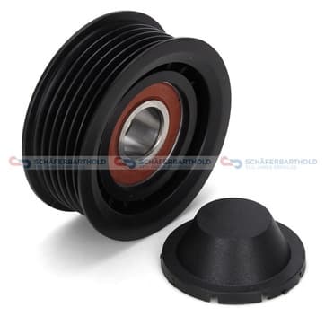 Styrrulle, flerspårsrem mit Kappe från Autofrance