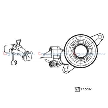 Central slavcylinder, koppling