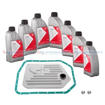 Delssats, automatväxellådsolje byte