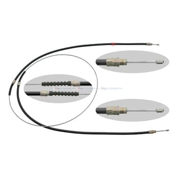 Handbromsvajer, Vänster bak, Höger bak — vänster bak, till höger bak från Autofrance