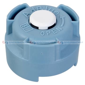 Tätning, ing Cap, tank unit (Urea injection) blau