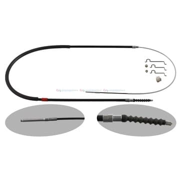 Handbromsvajer, Vänster bak — vänster bak från Autofrance