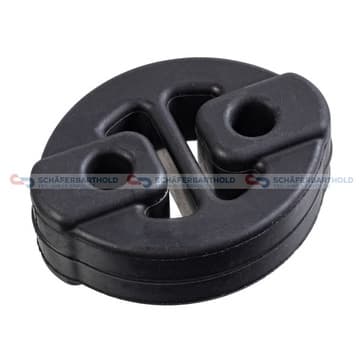 Gummifäste, ljuddämpare, Bakaxel