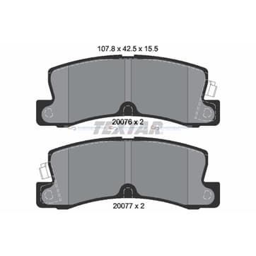 Bromsbeläggssats från Autofrance