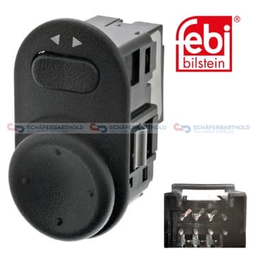 Strömbrytare, ytterbackspegeljustering