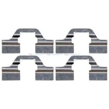 Tillbehörssats, bromsbelägg, Bakaxel, Framaxel — Bakaxel, Framaxel från Autofrance