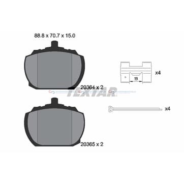 Bromsbeläggssats från Autofrance