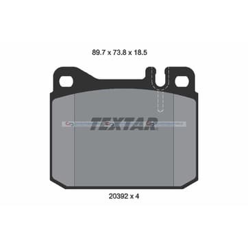 Bromsbeläggssats från Autofrance
