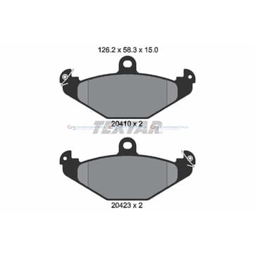 Bromsbeläggssats från Autofrance