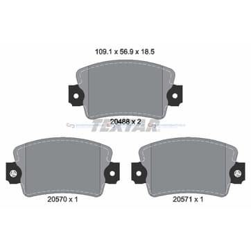 Bromsbeläggssats från Autofrance