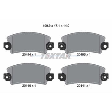 Bromsbeläggssats från Autofrance