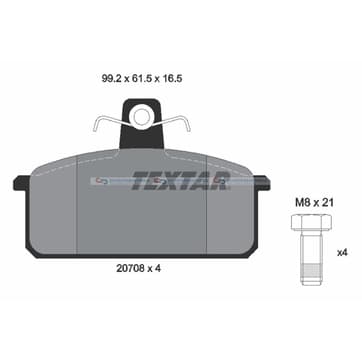Bromsbeläggssats från Autofrance