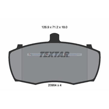 Bromsbeläggssats från Autofrance