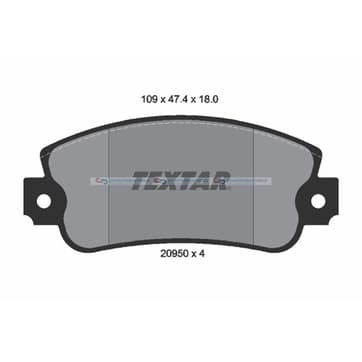 Bromsbeläggssats från Autofrance
