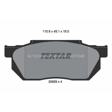 Bromsbeläggssats från Autofrance