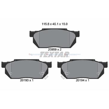 Bromsbeläggssats från Autofrance