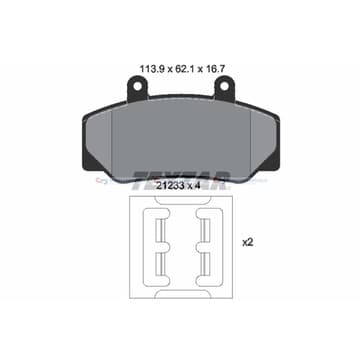 Bromsbeläggssats från Autofrance
