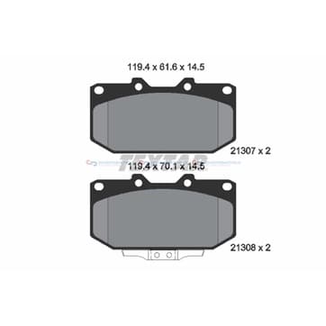 Bromsbeläggssats från Autofrance