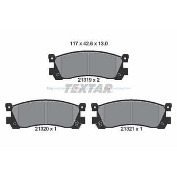 Bromsbeläggssats från Autofrance