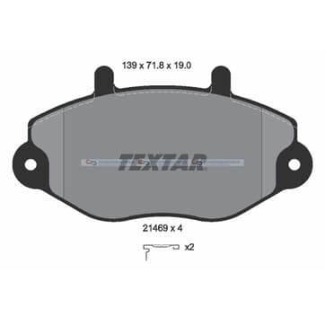 Bromsbeläggssats från Autofrance