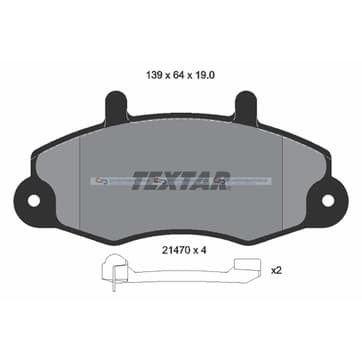 Bromsbeläggssats från Autofrance