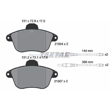 Bromsbeläggssats, Framaxel — Framaxel från Autofrance