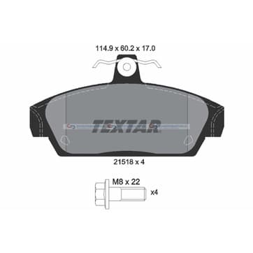 Bromsbeläggssats från Autofrance