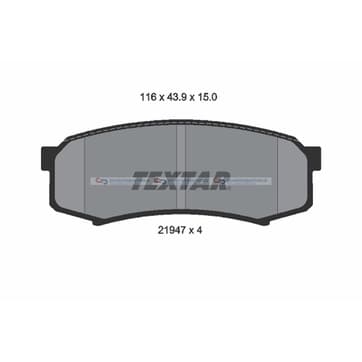 Bromsbeläggssats, Bakaxel — Bakaxel från Autofrance