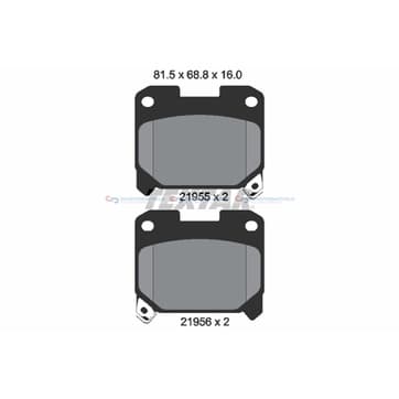 Bromsbeläggssats från Autofrance