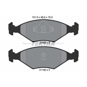 Bromsbeläggssats från Autofrance