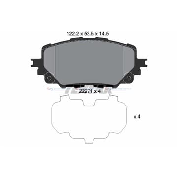 Bromsbeläggssats från Autofrance