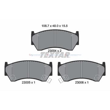 Bromsbeläggssats från Autofrance