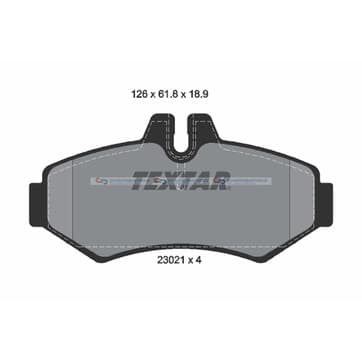 Bromsbeläggssats, Bakaxel — Bakaxel från Autofrance