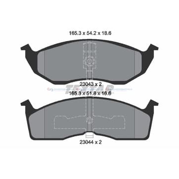 Bromsbeläggssats från Autofrance