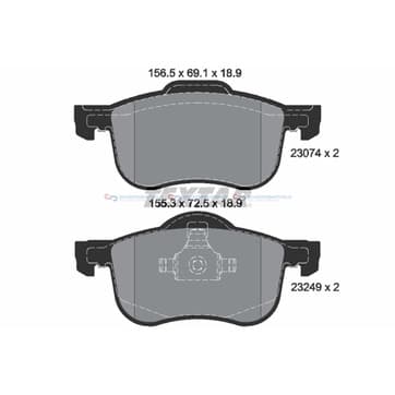 Bromsbeläggssats från Autofrance