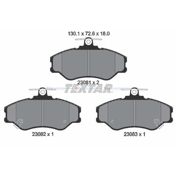 Bromsbeläggssats från Autofrance