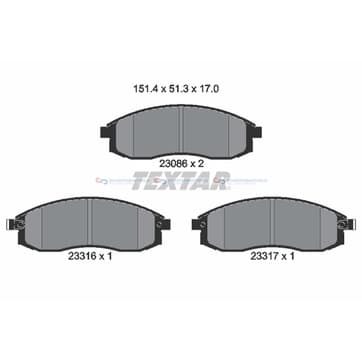 Bromsbeläggssats från Autofrance