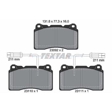 Bromsbeläggssats, Framaxel — Framaxel från Autofrance