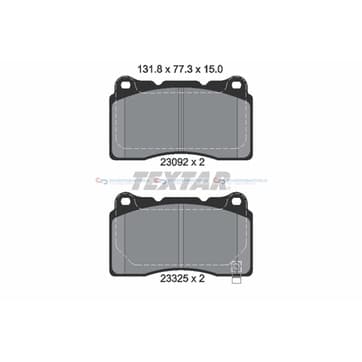 Bromsbeläggssats från Autofrance