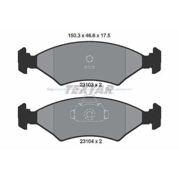 Bromsbeläggssats från Autofrance